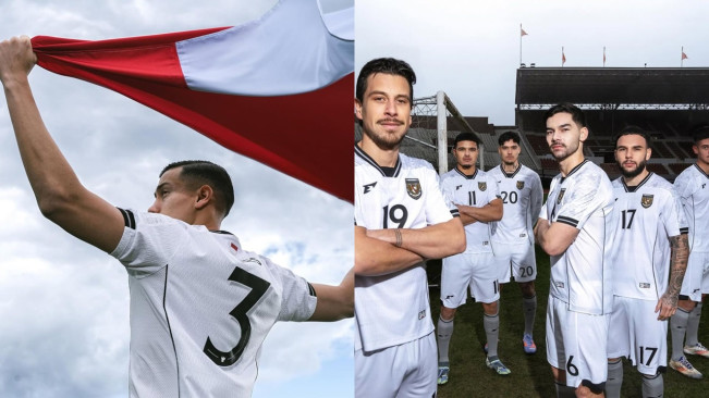 Dinilai Warganet Kental Aura Piala Dunia, Begini Tampilan Jersey Tandang Terbaru Timnas Indonesia